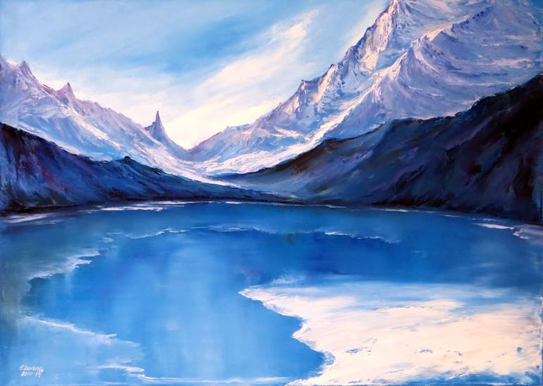 Print of Expressionism Landscape Paintings by Elena Lukina