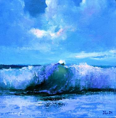 Original Expressionism Beach Paintings by Elena Lukina