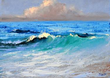 Original Contemporary Beach Paintings by Elena Lukina