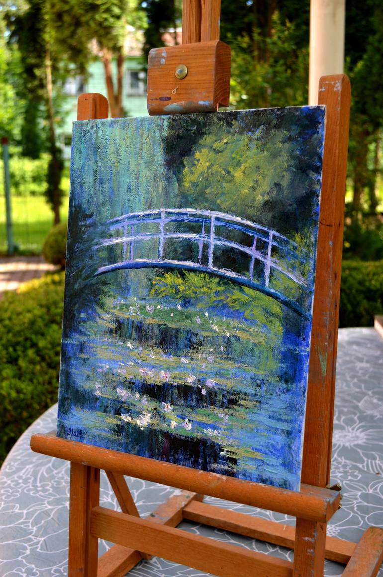 Original Expressionism Garden Painting by Elena Lukina