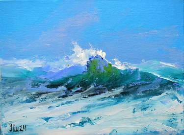 Original Expressionism Beach Paintings by Elena Lukina