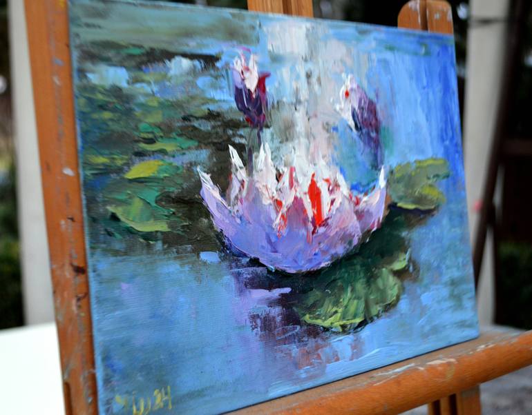 Original Expressionism Nature Painting by Elena Lukina