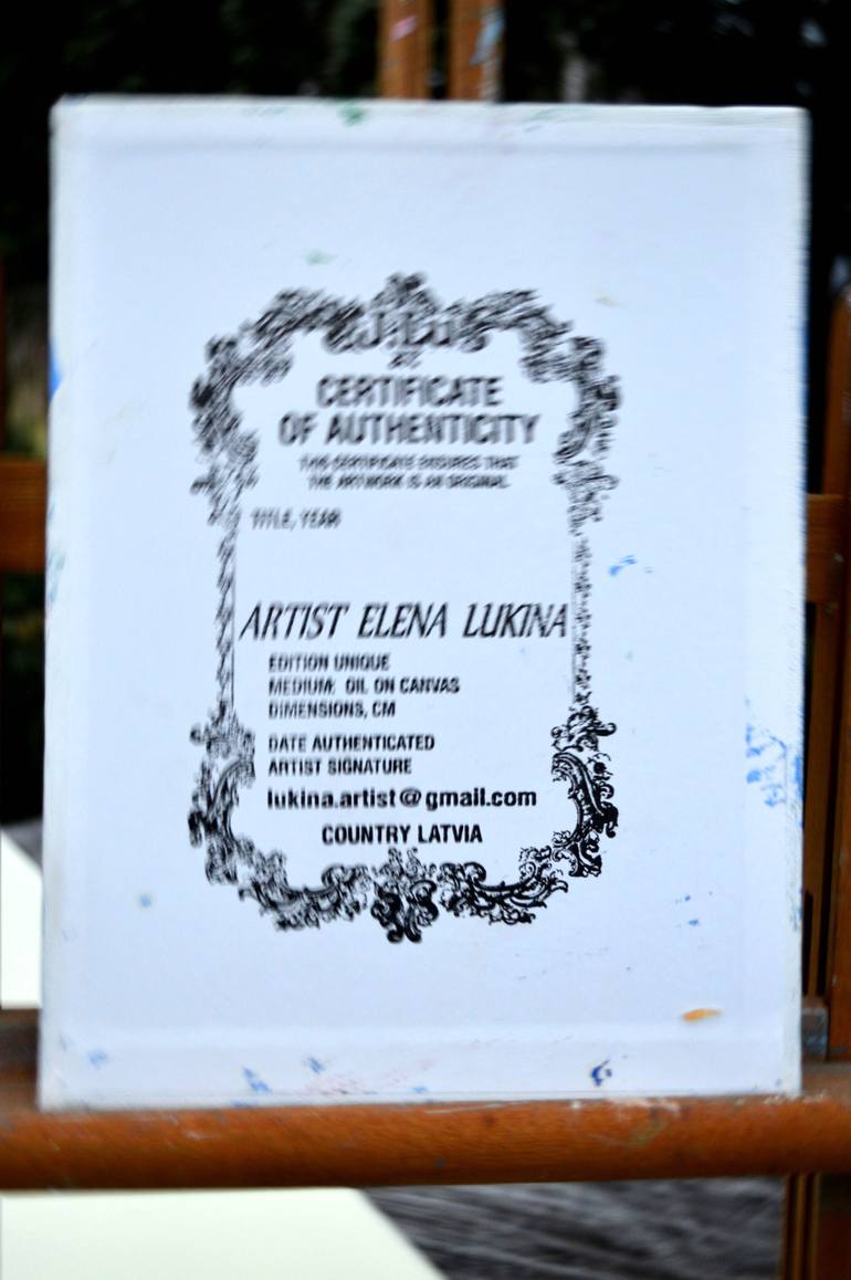 Original Expressionism Nature Painting by Elena Lukina