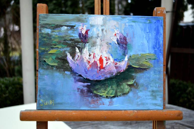 Original Expressionism Nature Painting by Elena Lukina