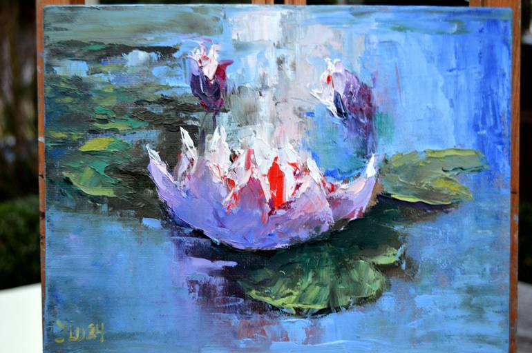 Original Expressionism Nature Painting by Elena Lukina