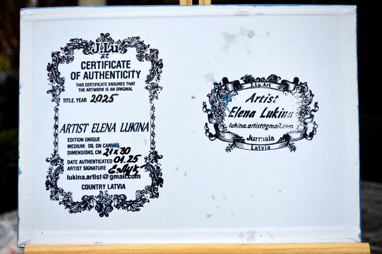 Original Contemporary Garden Painting by Elena Lukina