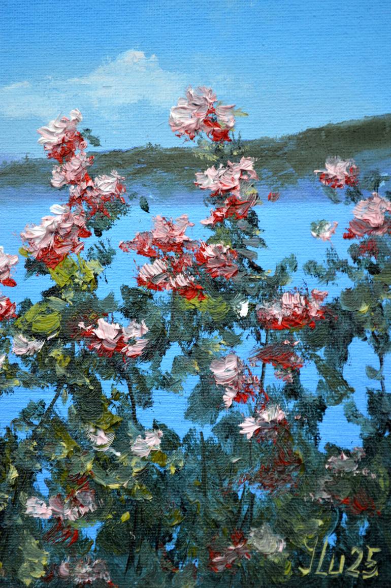 Original Contemporary Garden Painting by Elena Lukina