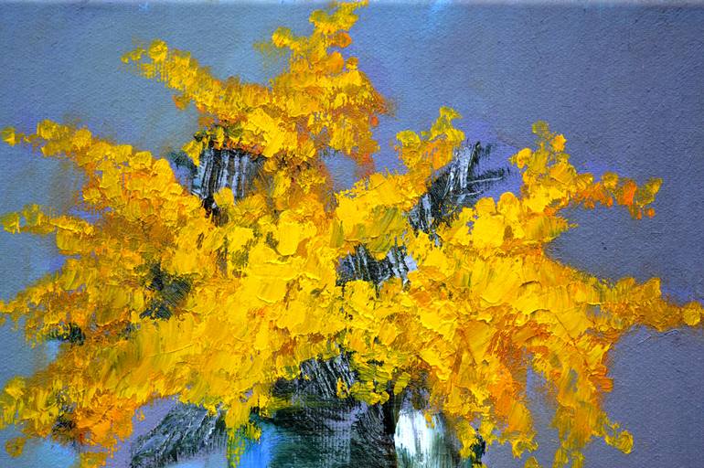 Original Expressionism Still Life Painting by Elena Lukina