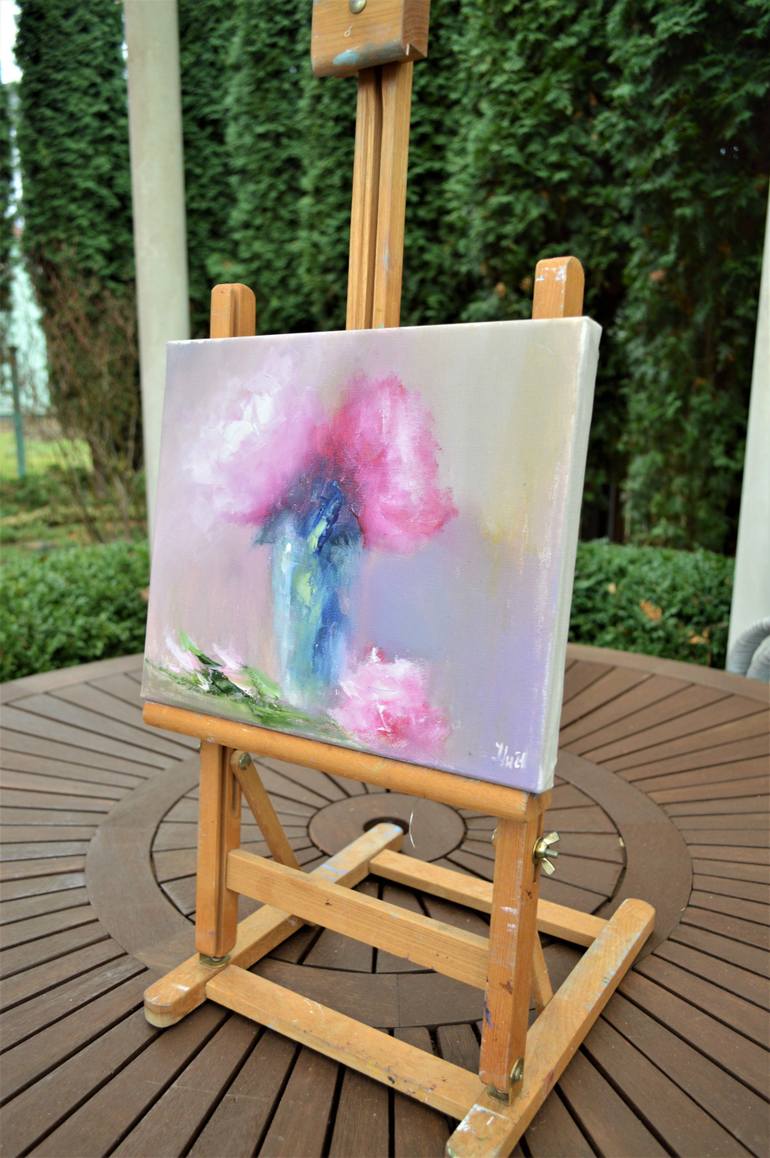 Original Contemporary Floral Painting by Elena Lukina