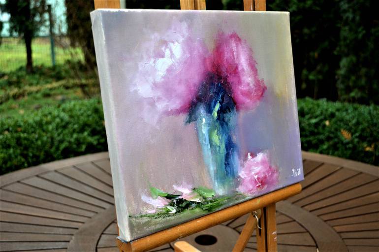 Original Contemporary Floral Painting by Elena Lukina