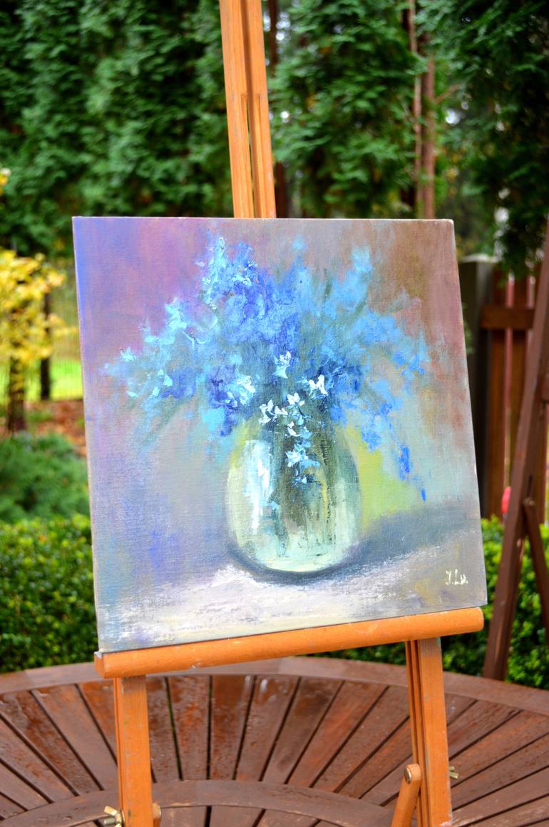 Original Expressionism Floral Painting by Elena Lukina