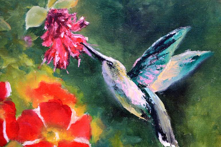 Original Expressionism Animal Painting by Elena Lukina