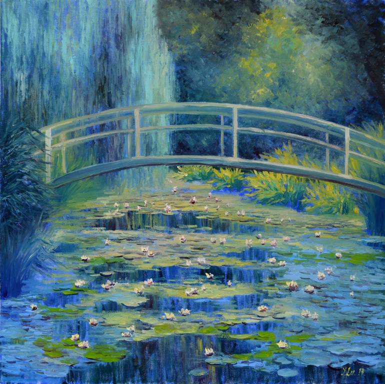 The Waterlily Pond Painting by Elena Lukina | Saatchi Art