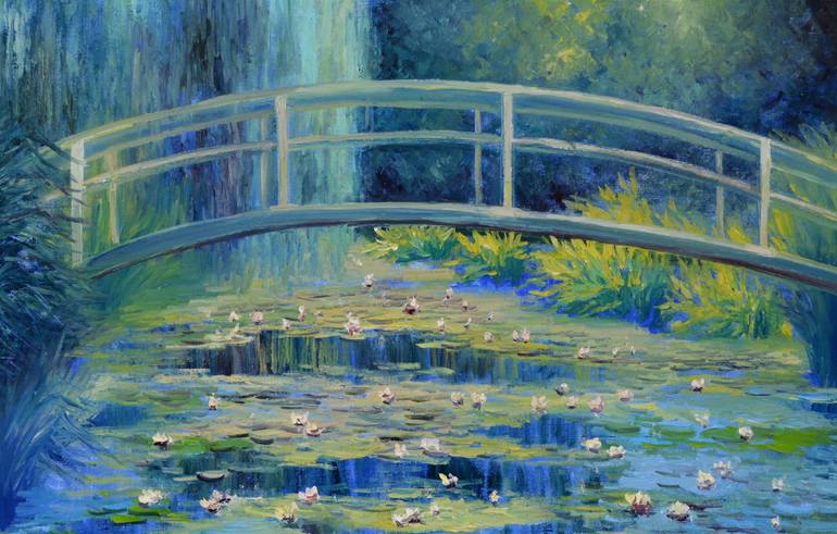 The Waterlily Pond Painting by Elena Lukina | Saatchi Art