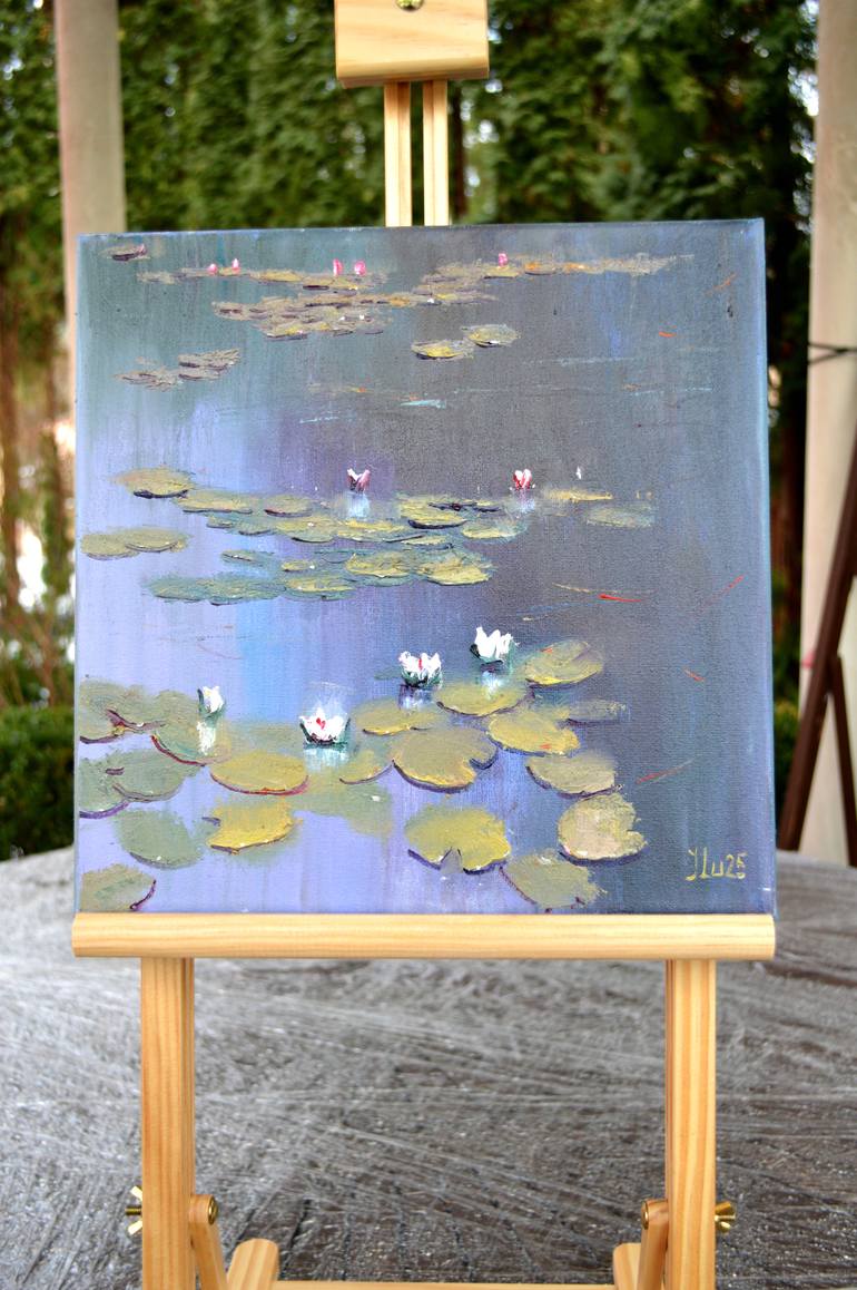 Original Expressionism Floral Painting by Elena Lukina