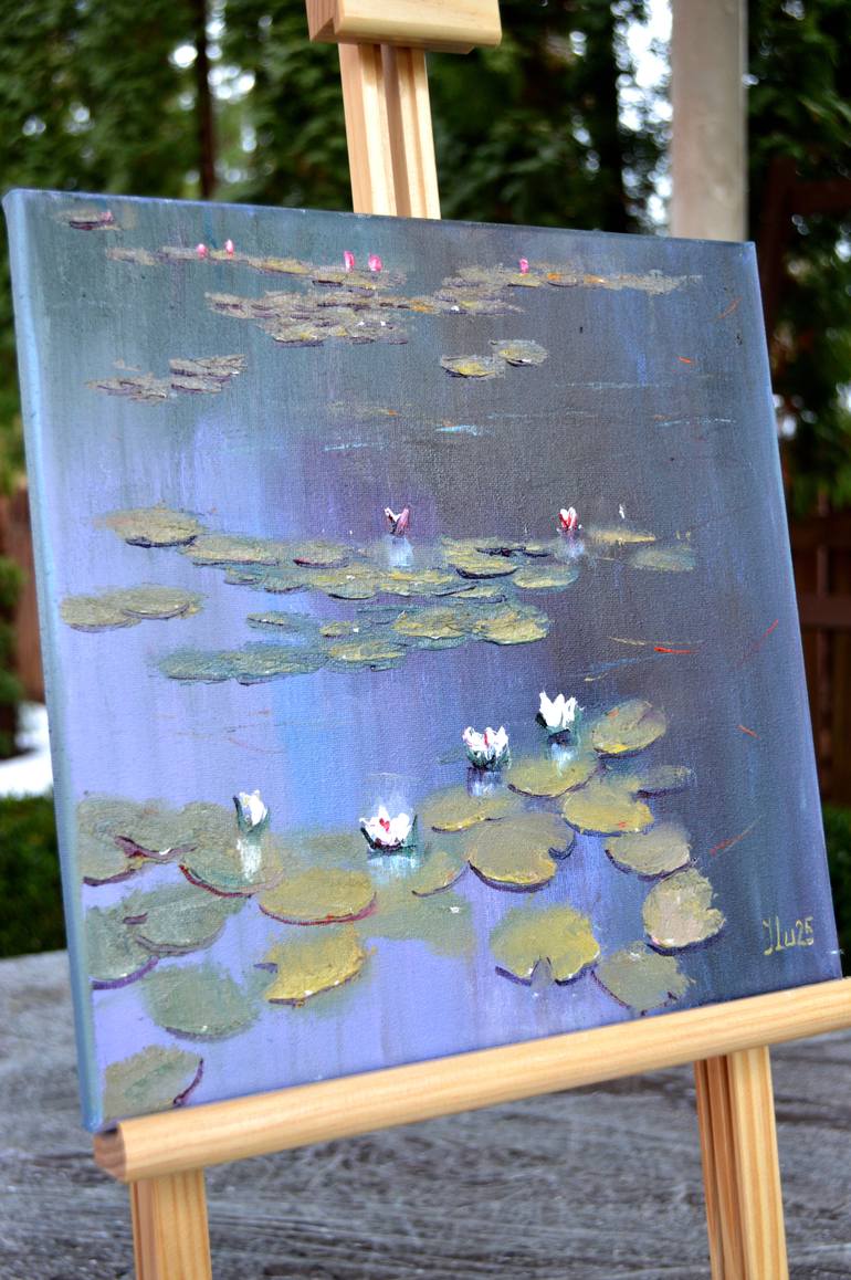 Original Expressionism Floral Painting by Elena Lukina