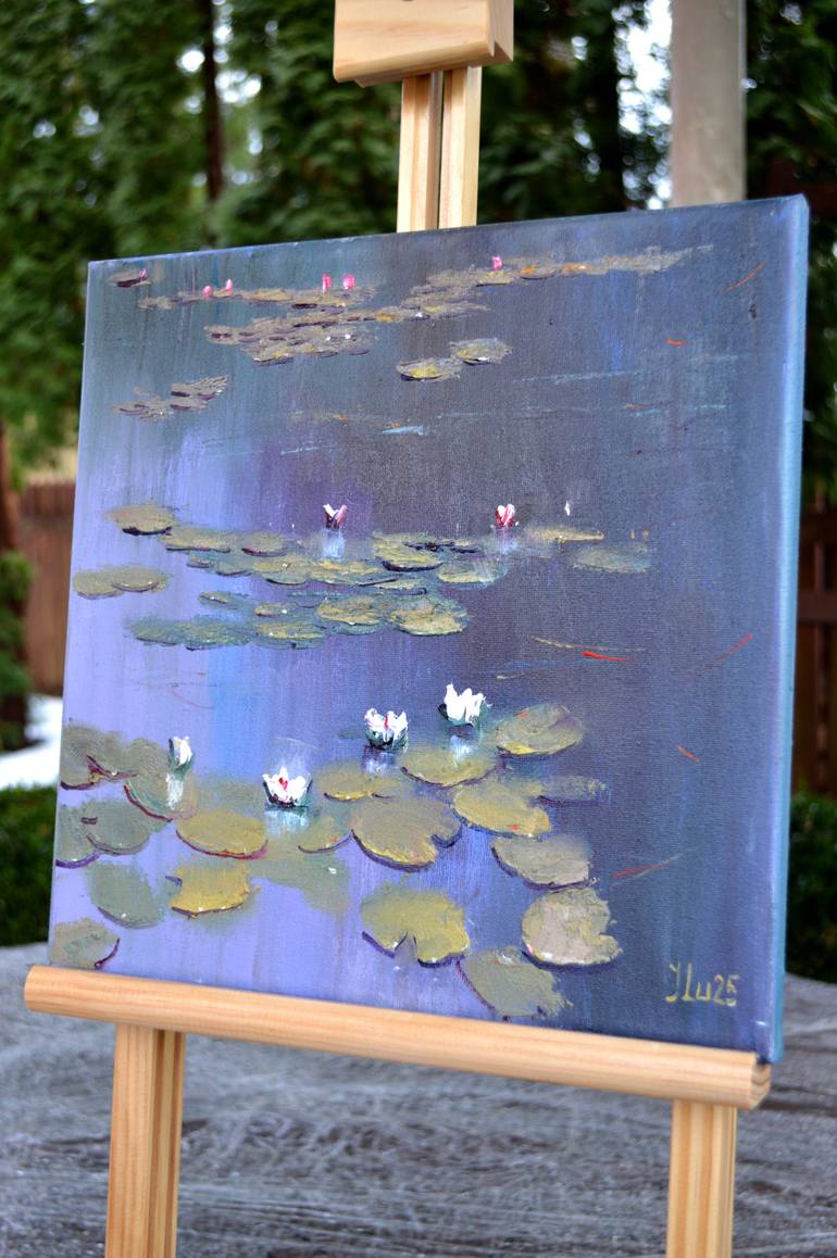 Original Expressionism Floral Painting by Elena Lukina