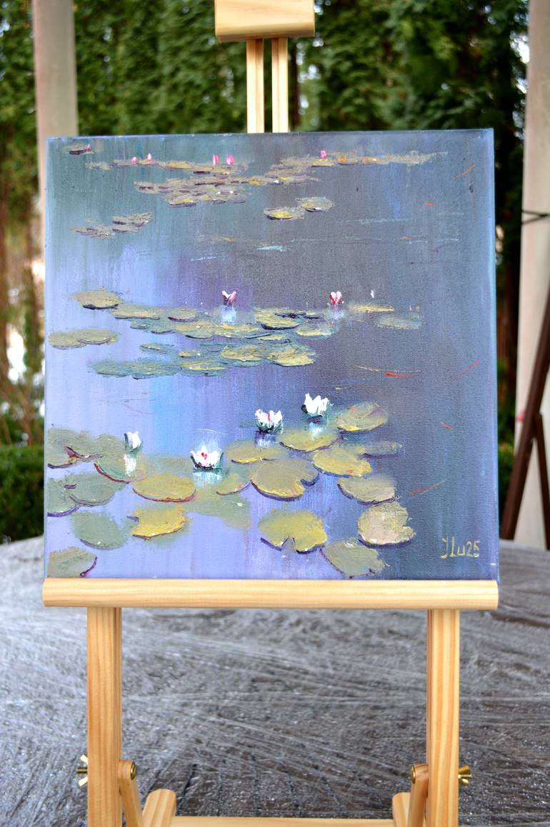 Original Expressionism Floral Painting by Elena Lukina