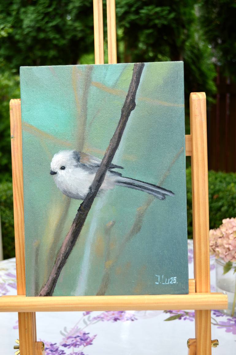 Original Expressionism Animal Painting by Elena Lukina
