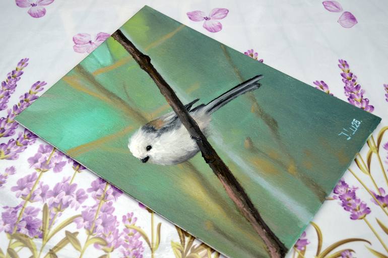 Original Expressionism Animal Painting by Elena Lukina