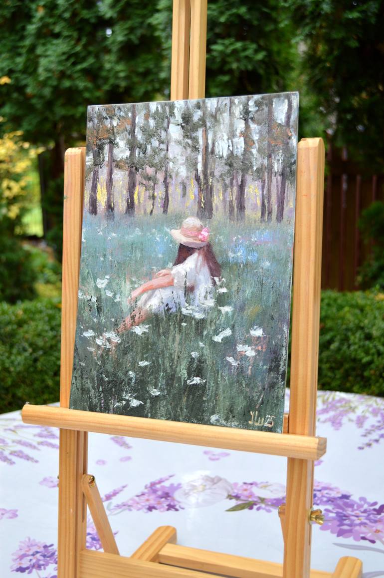 Original Color Field Painting Nature Painting by Elena Lukina