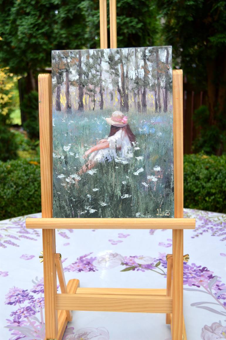 Original Color Field Painting Nature Painting by Elena Lukina