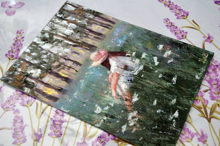 Original Color Field Painting Nature Painting by Elena Lukina