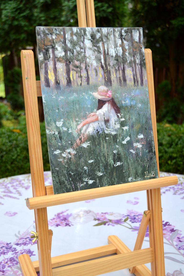 Original Color Field Painting Nature Painting by Elena Lukina