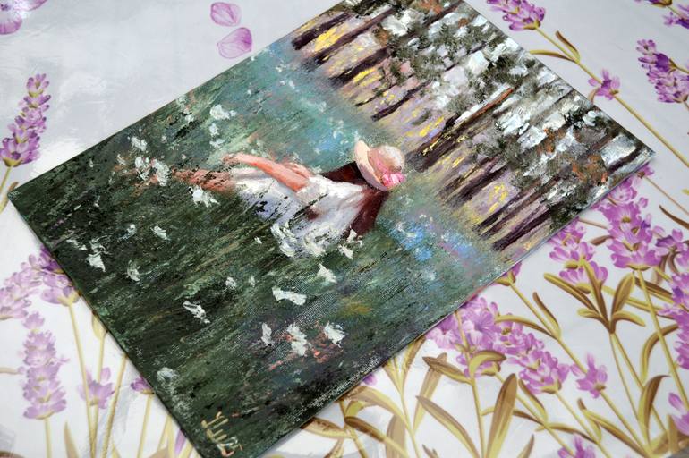 Original Color Field Painting Nature Painting by Elena Lukina