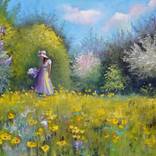 Girl with lilac by Elena Lukina