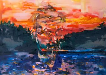 Print of Expressionism Landscape Paintings by Nick Leppmann