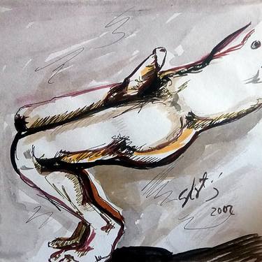 Original Contemporary Erotic Drawings by Sebastian Moreno Coronel