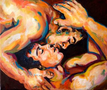 Original Contemporary Love Painting by Sebastian Moreno Coronel
