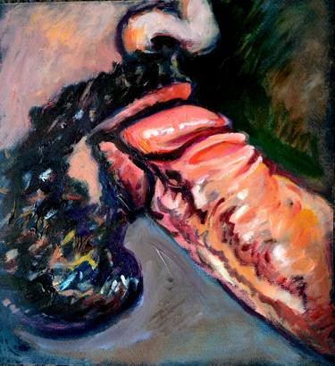 Original Contemporary Erotic Painting by Sebastian Moreno Coronel