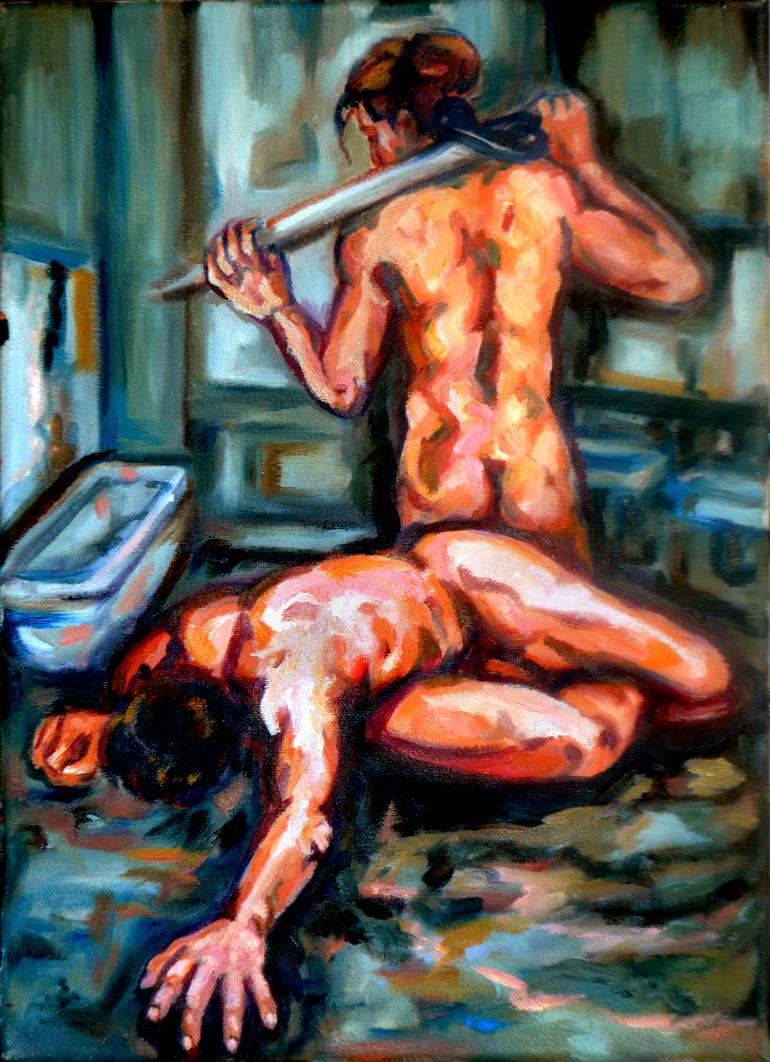 Print of Expressionism Body Paintings by Sebastian Moreno Coronel