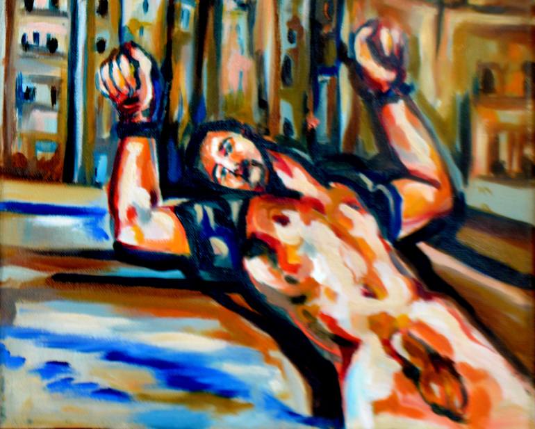 Original Fine Art Erotic Painting by Sebastian Moreno Coronel