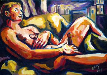 Print of Fine Art Erotic Paintings by Sebastian Moreno Coronel