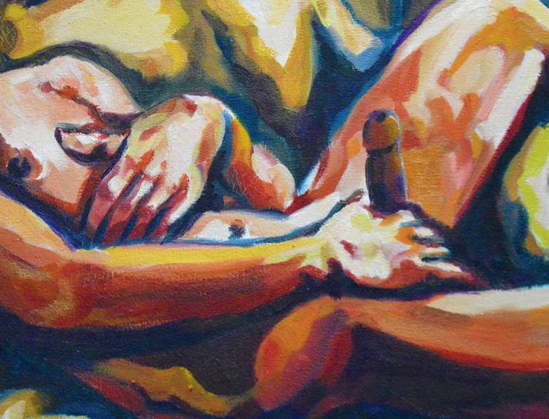 Original Fine Art Erotic Painting by Sebastian Moreno Coronel