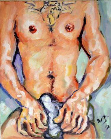 Print of Expressionism Erotic Paintings by Sebastian Moreno Coronel