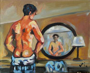 Print of Nude Paintings by Sebastian Moreno Coronel