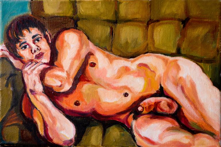 Print of Expressionism Nude Paintings by Sebastian Moreno Coronel