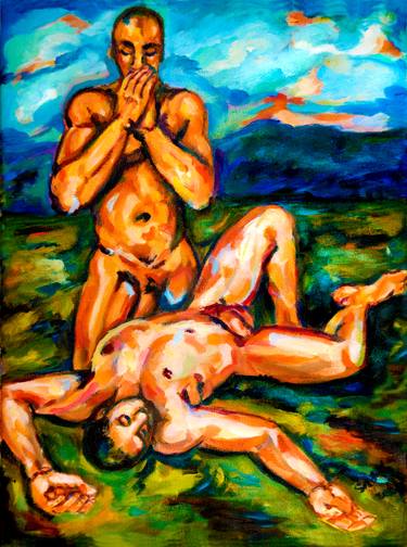 Original Expressionism Nude Paintings by Sebastian Moreno Coronel