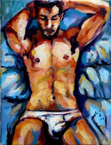 Original Expressionism Body Paintings by Sebastian Moreno Coronel