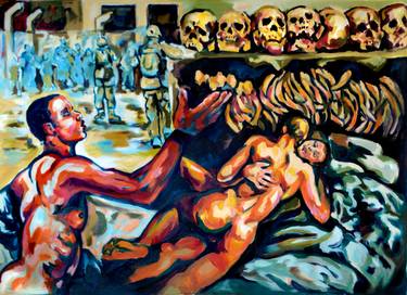 Original Expressionism Nude Paintings by Sebastian Moreno Coronel