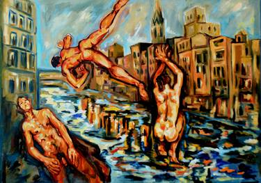 Original Expressionism Nude Paintings by Sebastian Moreno Coronel