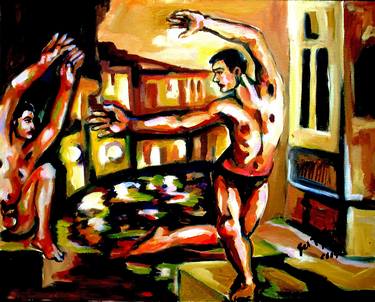 Original Expressionism Men Paintings by Sebastian Moreno Coronel