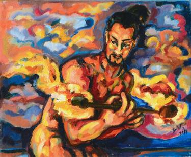 Original Expressionism Men Paintings by Sebastian Moreno Coronel
