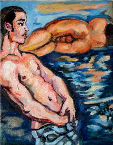 Original Expressionism Erotic Paintings by Sebastian Moreno Coronel