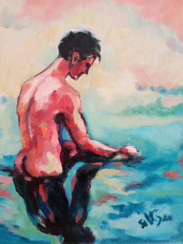 Original Expressionism Nude Paintings by Sebastian Moreno Coronel