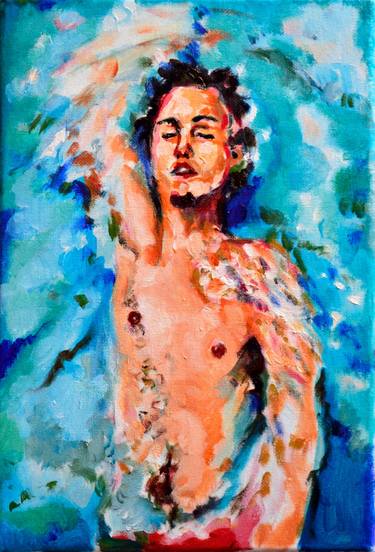 Original Expressionism Men Paintings by Sebastian Moreno Coronel